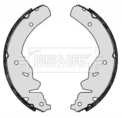 BORG & BECK Piduriklotside komplekt BBS6299